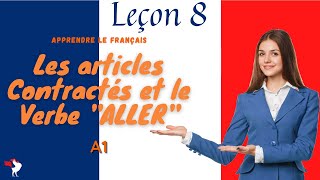 ✅ à in francese e le Preposizioni articolate in francese Lezione 8 Les articles contractés [upl. by Aihtnic794]