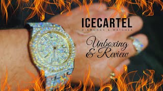 Best Looking Moissanite Watch from ICECARTEL  44m AP Style  Unboxing amp Review [upl. by Atteras]