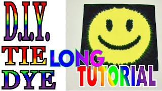 DIY Smiley Face Tie Dye Long Tutorial 46 [upl. by Violette100]