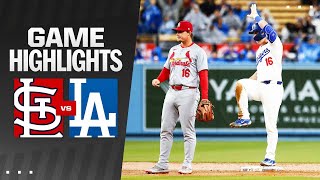 Cardinals vs Dodgers Game Highlights 33024  MLB Highlights [upl. by Anej]