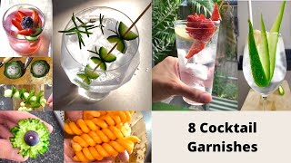 8 Cocktail Garnish Ideas To Make At Home [upl. by Ainessey34]