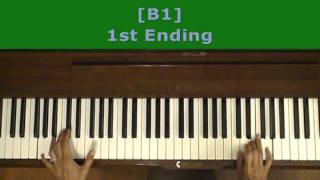 Billy Joel Root Beer Rag Piano Tutorial SLOW [upl. by Marek934]