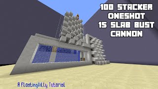 100 Stacker Oneshot 15 Slab Bust  TNT Cannon Tutorial [upl. by Kitchen951]