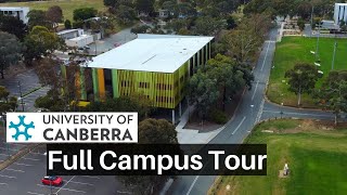 University of Canberra Campus Tour ACT Australia  Full Campus Tour  University Walking Tour [upl. by Mitchiner]