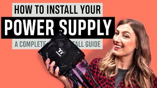 HOW TO install a Power Supply  StepByStep [upl. by Stan]