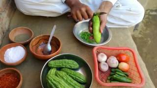 Stuffed Karela Recipe ❤ Bharwan Karela ❤ Grandmas Village Style ❤ Village Food Secrets [upl. by Halima]