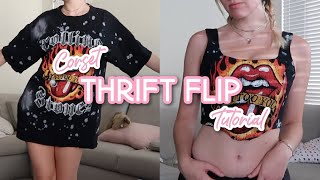 DIY TRENDY CORSET OUT OF A TSHIRT  thrift flip  Nava Rose Pattern Tutorial [upl. by Ariak849]