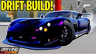 ULTIMATE DRIFT BUILD With TVR Cerbera Speed 12  Driving Empire [upl. by Yelnikcm]