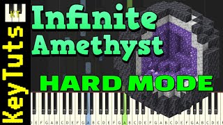 Infinite Amethyst Minecraft by Lena Raine  Hard Mode Piano Tutorial Synthesia [upl. by Reiser757]