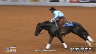 Zak 34 Shown by Justin T Wright  2021 NRCHA Snaffle Bit Futurity Finals [upl. by Idalina558]