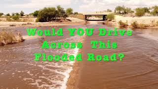 I WATCHED 4 CARS CROSS THIS FLOODED ROADWAY  Would YOU DO IT [upl. by Oaks]