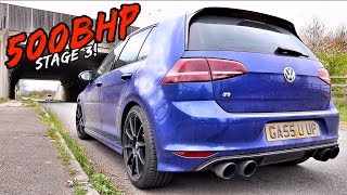 1ST DRIVE IN MY 500BHP LITTCO STAGE 3 VW GOLF R [upl. by Sigismondo843]