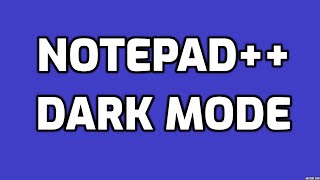 Change Notepad theme to dark mode [upl. by Benis]