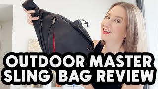 My OutdoorMaster Sling Bag Review  A Convertible Sling [upl. by Aliekat]