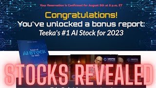 Teeka Tiwaris 1 AI Stock Of 2023 Revealed [upl. by Lisabet615]