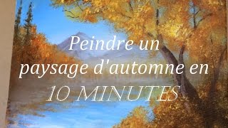 Peindre un paysage dautomne Tutoriel acrylique [upl. by Llehcam]