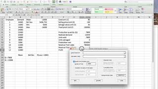 A First Monte Carlo Simulation Example in Excel Planning Production with Uncertain Demand [upl. by Meter]