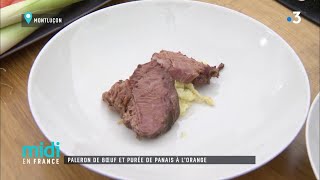 Paleron de boeuf et purée de panais à lorange [upl. by Ecirtaed]