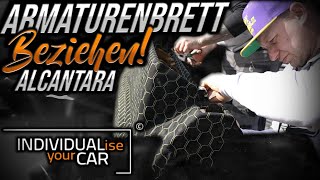 Armaturenbrett beziehen mit Alcantara Folie  von IndividualiseYourCar  HotWheelz  Experiment [upl. by Norrat508]