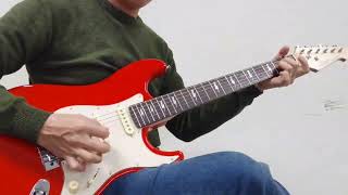 Buyer Sound Demo for Aiersi Fiesta Red Color Lightning St Electric Guitar [upl. by Devinna]