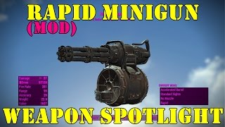 Fallout 4 Weapon Spotlights Rapid Minigun [upl. by Bevin]