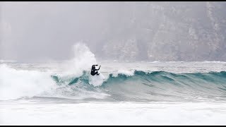 Gony Zubizarreta amp Marlon Lipke surfing in Hoddevik Norway [upl. by Narcis505]