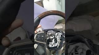 Hydrographics in Pune  Toyota innova crysta steering wheel half wooden half leather [upl. by Ahsiekram321]