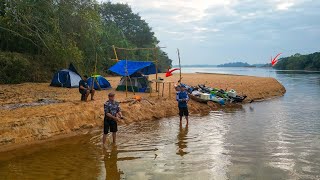 ACAMPAMENTO no RIO da TRAGÉDIA 3 Dias de Sobrevivência Pescando e Preparado  PESCARIA Bushcraft [upl. by Eelsnia]