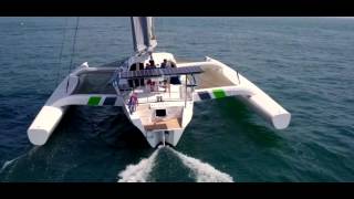 RAPIDO 60 TRIMARAN WORLDS FASTEST CRUISING MULTIHULL [upl. by Anor]