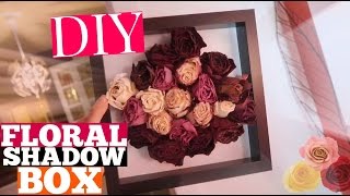 DIY Floral Shadow Box How to Preserve Dried Flowers in 2 Different Styles [upl. by Lorna661]