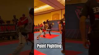 2 awesome Point Fighters  Time is up and next point wins karate martialarts taekwondo [upl. by Larual683]