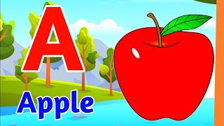 ABC phonics song  abcd song with sounds for toddlers  abc learning rhyme for toddlers  abc rhymes [upl. by Airdnazxela]