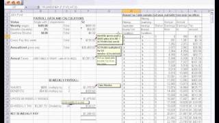 PAYROLL EXCEL  TAX TABLE TRICKS [upl. by Adivad]