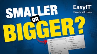 How To Make Your Windows Desktop Icons Smaller Or Bigger [upl. by Ahseniuq499]