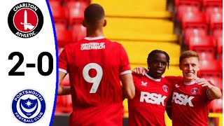 Charlton vs Portsmouth 20 Goals Results and Extended Highlights [upl. by Atnom82]