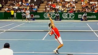 Kei Nishikori vs Sam Querrey Highlights 2012  Court Level View [upl. by Evalyn]