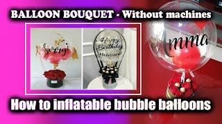 how to make DIY Deco Bubble BalloonPersonalised BalloonsWithout machine [upl. by Ivonne]