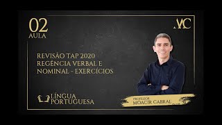 Revisão TAP 2021 Regência Verbal e Nominal  Exercícios  parte 03 [upl. by Noived]