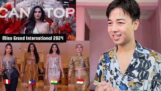 Miss Grand International 2024  Post Crowning Press Conference TOP 9 Looks amp Walks  REACTION [upl. by Gardal]