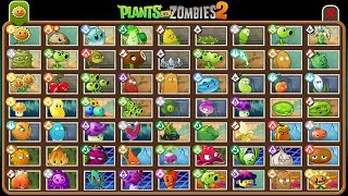 PLANTS VS ZOMBIES 2  ALL PLANTS ABILITY amp POWERUPS All Mastery Level in PvZ2 [upl. by Tenrag]