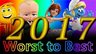 Worst to Best Animated Films of 2017 Part 1 [upl. by Lener428]