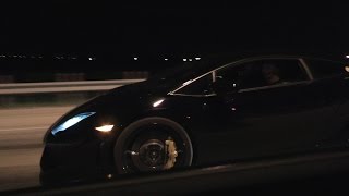 1270whp GTR vs 1450whp TT Lamborghini [upl. by Torosian]