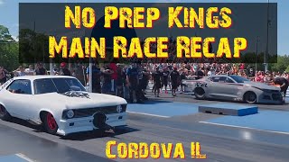 Street Outlaws No Prep Kings Season 7 2024 main race recap at Cordova IL 63024 race npk racer [upl. by Mariette]