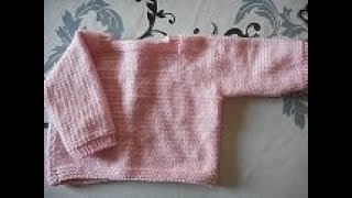 tuto tricot brassière bébé 4 tailles [upl. by Osnola]