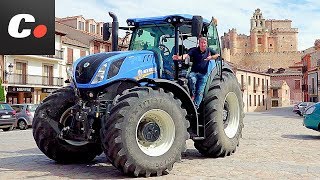 NEW HOLLAND JOB Cap 2 Tractor T7 Heavy Duty 2017  Prueba  Test  Review en Español  Cochesnet [upl. by Adnawal]