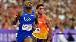 Grant Holloway Triumphs Over Defending Champion Hansle Parchment to Reach Men’s 110M Hurdles Final [upl. by Loren]