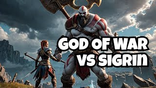 Kratos vs Valkyrie Queen SIGRIN  God OF War 4 PC [upl. by Nnylsia474]