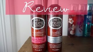 Review Hask Keratin Smoothing Shampoo amp Conditioner [upl. by Zetrac932]