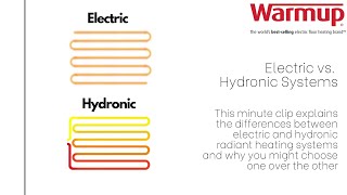 Electric vs Hydronic Radiant Heating Systems [upl. by Katya]