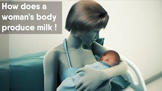 How does a womans body produce milk [upl. by Negaem463]